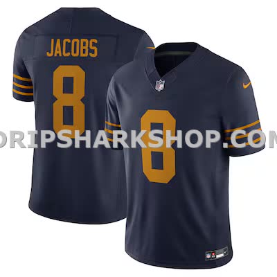 Mens Nike Josh Jacobs Navy Green Bay Packers The 1923 Classic Vapor Fuse Limited Jersey