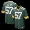 Mens Nike Brenton Cox Jr Green Green Bay Packers Game Jersey