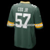 Mens Nike Brenton Cox Jr Green Green Bay Packers Game Jersey