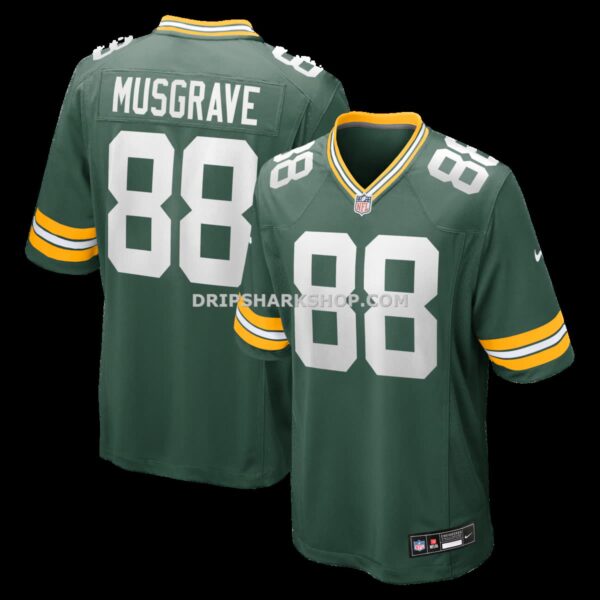 Mens Nike Luke Musgrave Green Green Bay Packers Game Jersey
