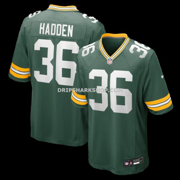 NFL1278c4G04-62522d Mens Nike Kamal Hadden Green Green Bay Packers Team Game Jersey