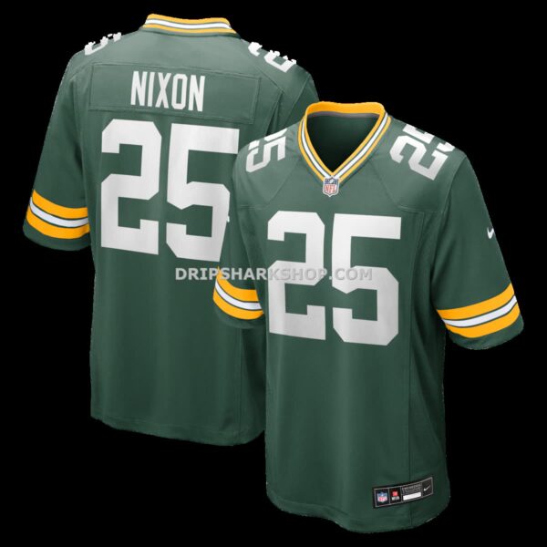 Mens Nike Keisean Nixon Green Green Bay Packers Game Player Jersey