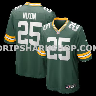 Mens Nike Keisean Nixon Green Green Bay Packers Game Player Jersey
