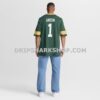 Mens Nike Number 1 Groom Green Green Bay Packers Game Jersey