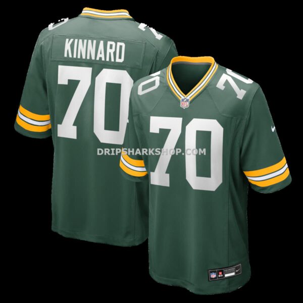 Mens Nike Darian Kinnard Green Green Bay Packers Team Game Jersey