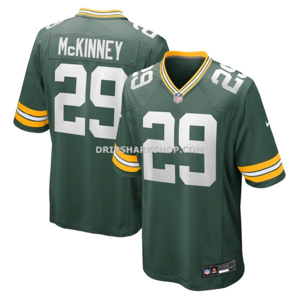 Mens Nike Xavier Mckinney Green Green Bay Packers Team Game Jersey