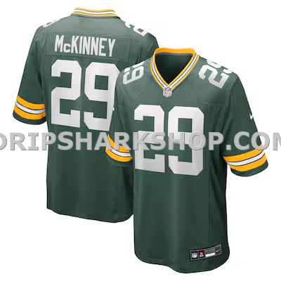 Mens Nike Xavier Mckinney Green Green Bay Packers Team Game Jersey