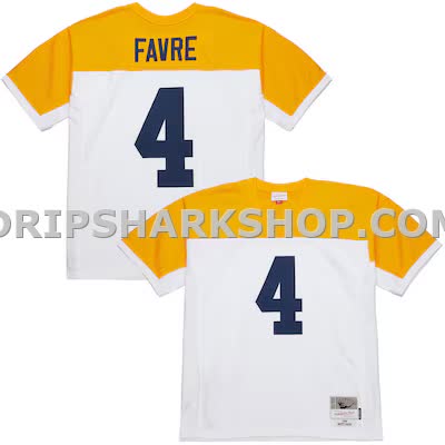 Mens Mitchell And Ness Brett Favre White Green Bay Packers 1994 Legacy Replica Jersey