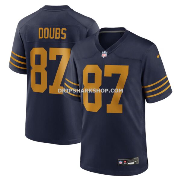 Mens Nike Romeo Doubs Navy Green Bay Packers The 1923 Classic Game Jersey