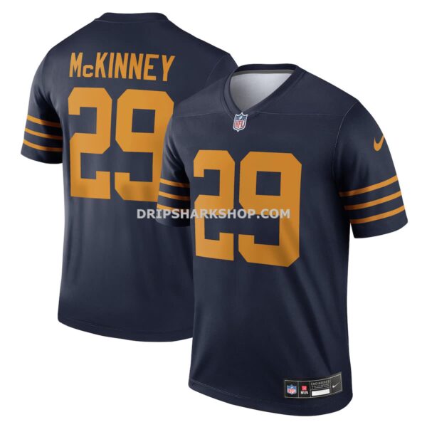 Mens Nike Xavier Mckinney Navy Green Bay Packers The 1923 Classic Legend Player Dri Fit Top