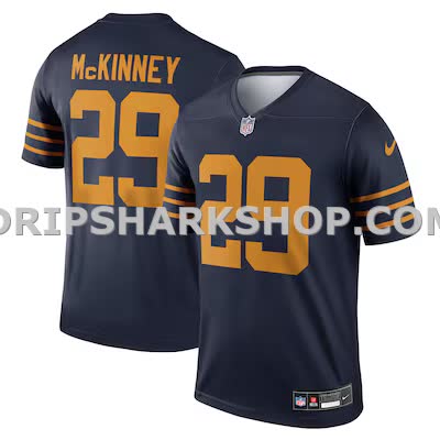Mens Nike Xavier Mckinney Navy Green Bay Packers The 1923 Classic Legend Player Dri Fit Top