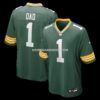 NFL1296a4G04-d5761f Mens Nike Number 1 Dad Green Green Bay Packers Game Jersey