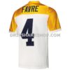 Mens Mitchell And Ness Brett Favre White Green Bay Packers 1994 Authentic Throwback Retired Player Jersey