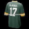 Mens Nike Brandon Mcmanus Green Green Bay Packers Team Game Jersey