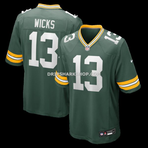 NFL129c37G04-3cece6 Mens Nike Dontayvion Wicks Green Green Bay Packers Game Jersey