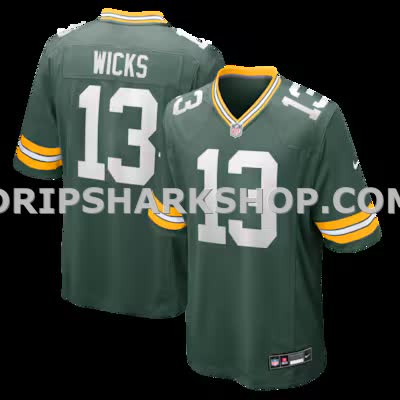 Mens Nike Dontayvion Wicks Green Green Bay Packers Game Jersey