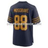 NFL12aa03G06-01569f Mens Nike Luke Musgrave Navy Green Bay Packers The 1923 Classic Game Jersey