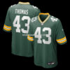 Mens Nike Kiondre Thomas Green Green Bay Packers Game Player Jersey