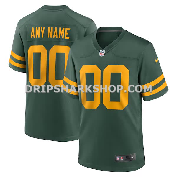 Mens Nike Green Green Bay Packers Alternate Custom Jersey Pi4292000
