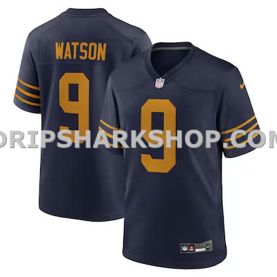 Mens Nike Christian Watson Navy Green Bay Packers The 1923 Classic Game Jersey