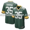 NFL12c2e1M01-32a912 Mens Nike Lucas Havrisik Green Green Bay Packers Team Game Jersey