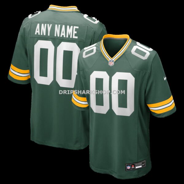 Mens Nike Green Green Bay Packers Custom Game Jersey