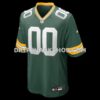 Mens Nike Green Green Bay Packers Custom Game Jersey