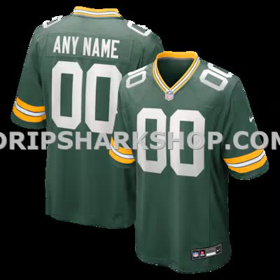 Mens Nike Green Green Bay Packers Custom Game Jersey