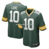 Mens Nike Jordan Love Green Green Bay Packers Player Game Jersey
