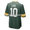 Mens Nike Jordan Love Green Green Bay Packers Player Game Jersey