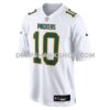 NFL12d7d9G05-165089 Mens Nike Jordan Love White Green Bay Packers Fashion Game Jersey