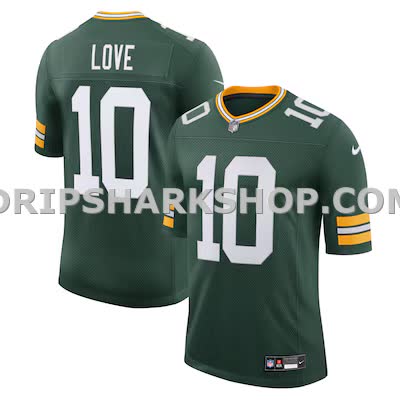 Mens Nike Jordan Love Green Green Bay Packers Team Vapor Untouchable Limited Jersey