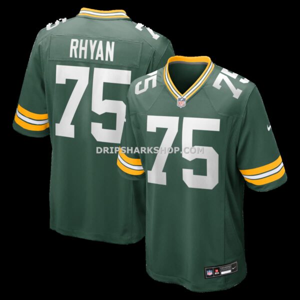 Mens Nike Sean Rhyan Green Green Bay Packers Game Player Jersey
