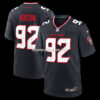 Mens Nike Evan Brown Navy Houston Texans Team Game Jersey