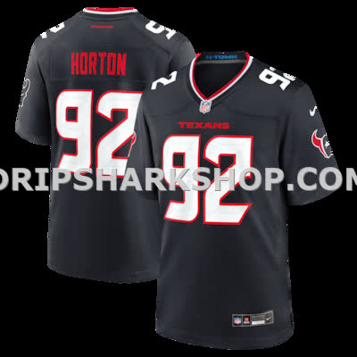 Mens Nike Evan Brown Navy Houston Texans Team Game Jersey