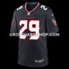 Mens Nike Navy Houston Texans Number 1 Dad Game Jersey