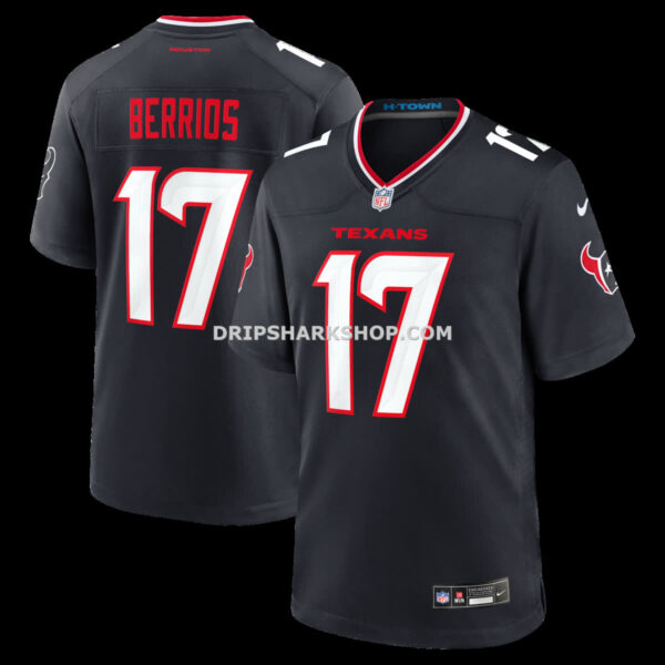 NFL13560dG04-3957ab Mens Nike Brevin Jordan Navy Houston Texans Team Game Jersey