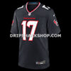 NFL13560dG05-8b2a0a Mens Nike Brevin Jordan Navy Houston Texans Team Game Jersey