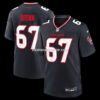 NFL13814aG04-903e21 Mens Nike Folorunso Fatukasi Navy Houston Texans Team Game Jersey