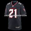 Mens Nike Nico Collins Navy Houston Texans 2nd Alternate Game Jersey