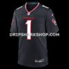 Mens Nike Nick Chubb Navy Houston Texans Alternate 2 Game Jersey