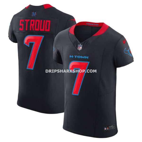 NFL13bfe7G04-8e19aa Mens Nike Cj Stroud Navy Houston Texans Game Jersey