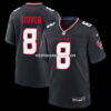 Mens Nike Calen Bullock Navy Houston Texans Team Game Jersey