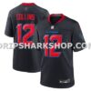 NFL13cf30M01-1a6858 Mens Nike Nico Collins Navy Houston Texans Alternate 2 Vapor Fuse Limited Jersey