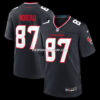 Mens Nike Graham Mertz Navy Houston Texans Team Game Jersey