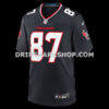 Mens Nike Graham Mertz Navy Houston Texans Team Game Jersey