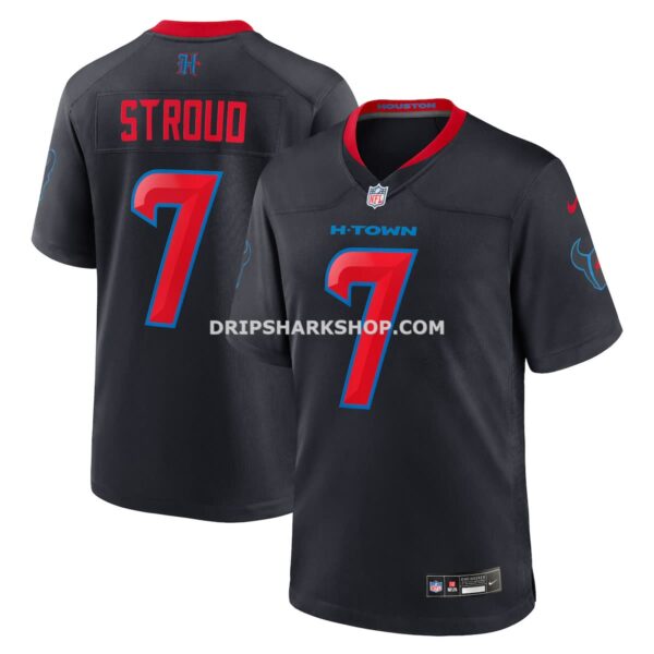 Mens Nike Cj Stroud Navy Houston Texans 2nd Alternate Vapor Fuse Limited Jersey
