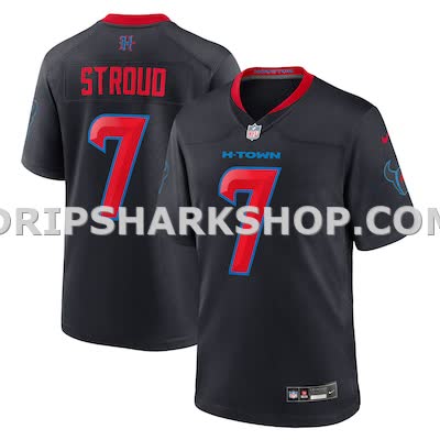 Mens Nike Cj Stroud Navy Houston Texans 2nd Alternate Vapor Fuse Limited Jersey