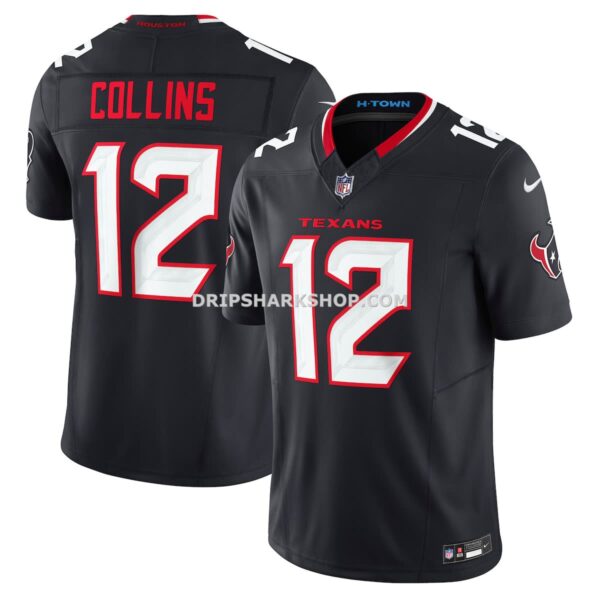Mens Nike Nico Collins Red Houston Texans Alternate Game Jersey