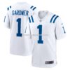 Mens Nike Ahmad Sauce Gardner White Indianapolis Colts Game Jersey